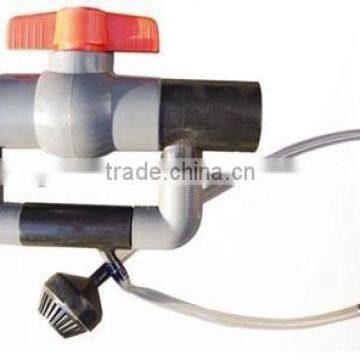 Convenient installation fitting Fertilizer Injector equipment with ball valve for irrigation fertilizer system