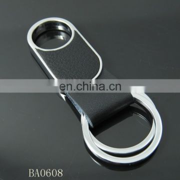 round shape characteristic can laser in the back metal key ring