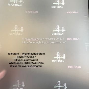 New Michigan ID state OVI overlay MI ovi laminate sheet