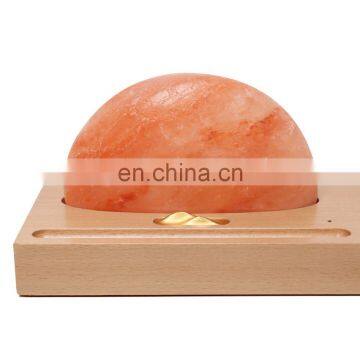 Himalayan salt lamps usb salt lamp Ambient Lighting with wireless charger and pen holder