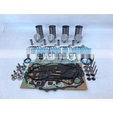 C190 Rebuild Kit With Valves Engine Bearings Cylinder Liner Piston Rings Full Gasket Kit For Isuzu Engine