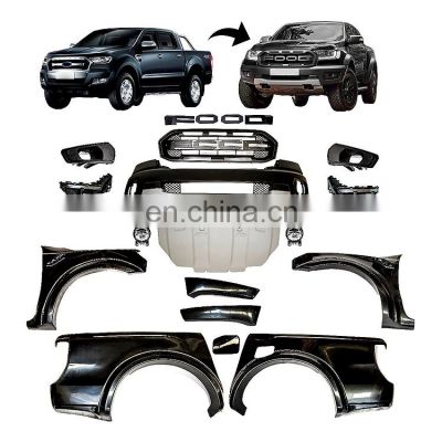 Auto Car Front Bumper Grille Wide Facelift Conversion Body Kit for Ford Ranger Raptor