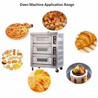 3 Decks 9 Trays Commercial Electric Baking Oven Large Kitchen Equipment  Appliance Pizza Cake Oven Moon Cake Bread Bakery Machine with Steam - China  Pizza Oven, Bread Pizza Oven