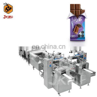 Factory Price Fully Automatic Chocolate Packing Line Chocolate Bar Packing Wrapping Machine
