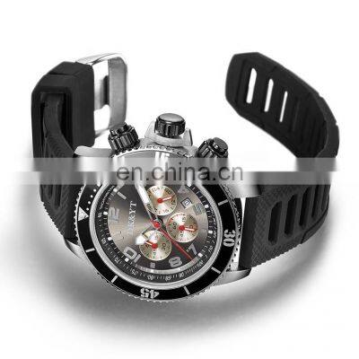 Small order chronograph diver water resistant high quality fashion classic custom logo mens watch waterproof