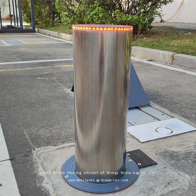 UPARK Custom Car Parking Automatic Bollards Against Violent Vehicle Impacts with UGST-8 Warning Light Post