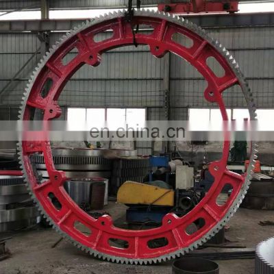 Dryer big gear 2.8m rotary kiln big tooth ring cast steel roller ring rotary kiln supporting wheel customization