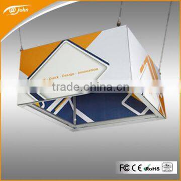 Customized aluminum frameless cube advertising