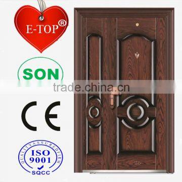 E-TOP DOOR TOP QUALITY Global made in china steel double doors exterior