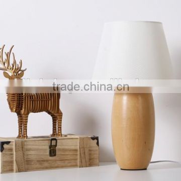 LED Wood table lamp Hot selling in Korea wooden base bedside table lamp LED Wood table Light JK-879-17