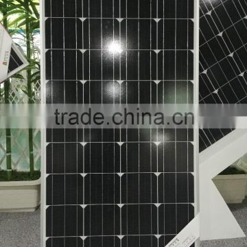 High quality low price elaborate process perfect service Chinese Ningbo flexible18V115W mono solar panel