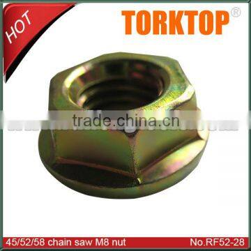 China 4500 5200 5800 chain saw spare parts M8 nut