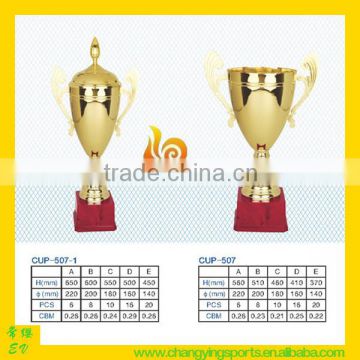 507 ZY YIWU EV Sport Metal Trophy Cup Plastic base Wholesale