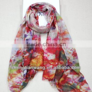 new products 2014 digital print 100% cashmere scarf wholesaler