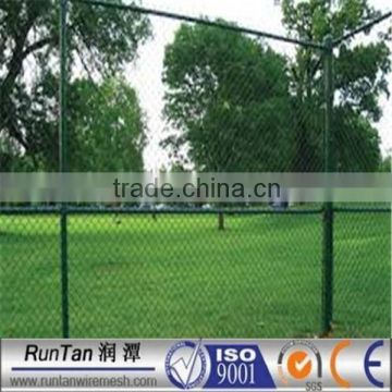 ASTM A392 hot dipped galvanized and pvc coated diamond chain link mesh fence (Since 1989)