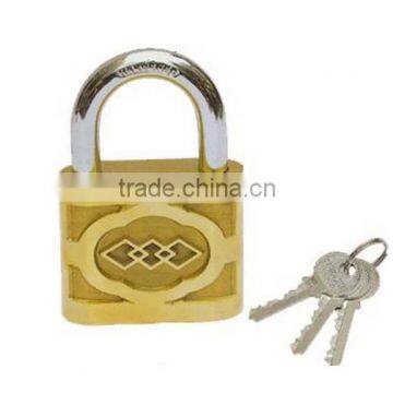 Tri-Rhomb Cast Iron Padlock (J0107)