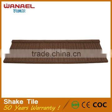 Wanael Shake stone coated metal roofing tile for building material