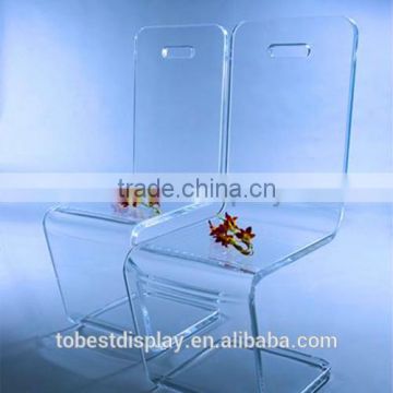 excellent craftship high polish curved transparent acrylic chair/china acrylic chair
