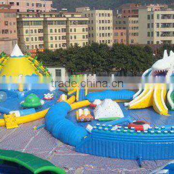 2015 New Design Inflatable Water Slide and Pool with CE Water Slide Park