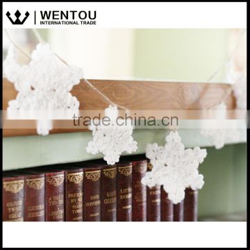 Wholesale White Snowflakes Christmas Crochet decoration