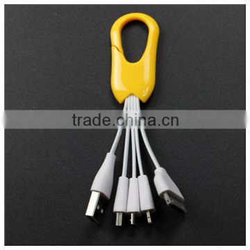 hot-selling 4 in1 USB cable in hook shape