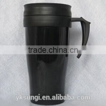 double Plastic coffee tumbler, travel mug