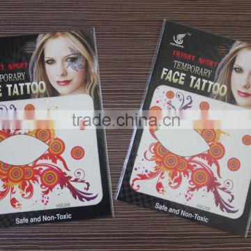 2016 best seller eco-friendly high quality fashion make your own face tattoo