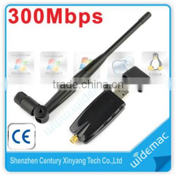 300Mbps USB WLAN Adapter with Detachable Antenna 5dBi Antenna