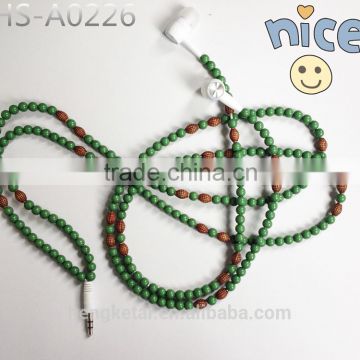 New product necklace colorful earphone with low price