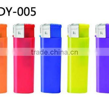 five solid electronic plastic lighter with beautiful logo