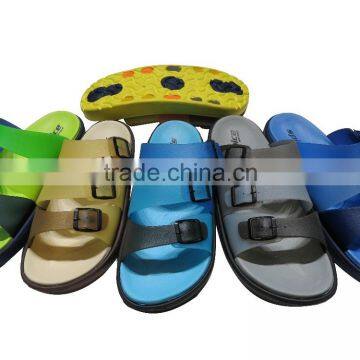 Summer color hot sale pvc eva men sandals and slippers