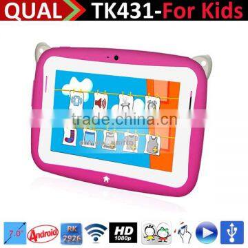 2015 hot selling Android 4.4 cheap 4.3 inch quad core wifi children tablet kids tablet B