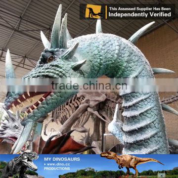 MY Dino-C067 Life Size Resin Dragon Head Statue for Theme Park