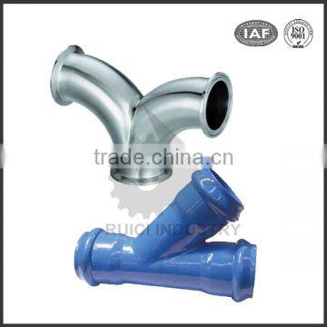 Custom all types of malleable iron galvanized y branch carbon steel pipe fitting