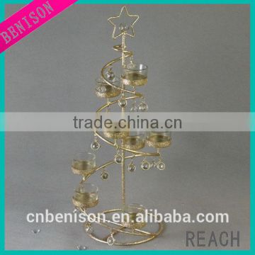 christmas seriesmetal iron standing candle holder lantern BS566-11