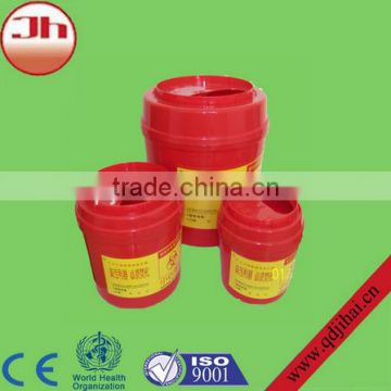 Round medical sharps disposal container