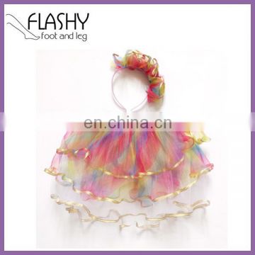 Wholesale Headband Baby Tutu Skirt Children Pettiskirt Princess Skirt Dance Wear Party Clothes