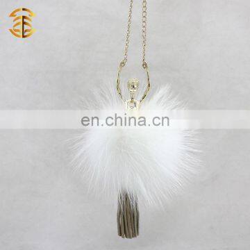 Genuine Raccoon Fur Pompom Accessary Raccoon Fur Ball Dancer Girl For Bag And Keychain