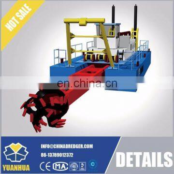 river cleaning ship with electrical equipment of hydraulic cutter suction dredge