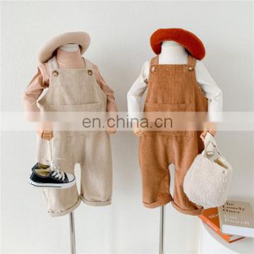 Children's overalls 2020 autumn and winter new Korean children's clothing, small and medium-sized boys and girls, baby pants