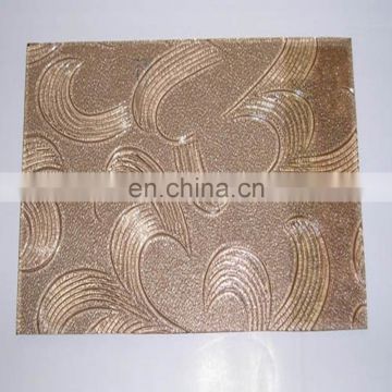 4MM 5MM 6MM  CLEAR AND BRONZE MAYFLOWER MISTLITE PUZZLE FLORA WOVEN FIGURED GLASS
