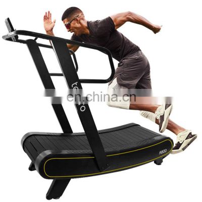 factory directly home treadmill on sale semi- commercial woodway self-powered curved treadmill for  sport equipment