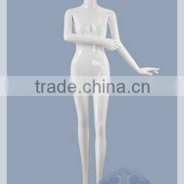2015 fashion plastic standing glossy female mannequin for sale