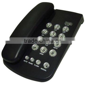 Redial analog corded telephone no LCD