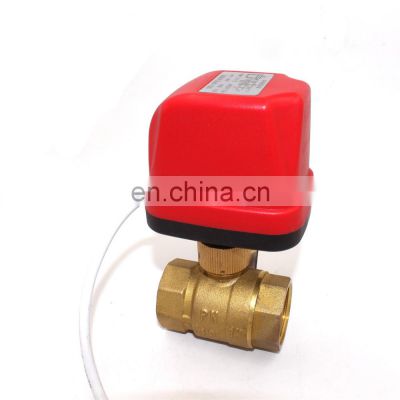 motorized water drain control ball valve