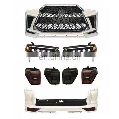 Exquisite workmanship body kit include front/rear bumper assembly headlights for Toyota 4Runner old up to new