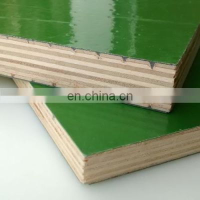 green color film faced plywood  green  film two times hot pressed used for constructions