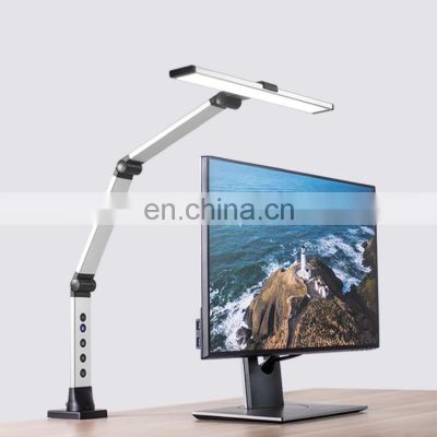 Touch Control Memory Function Clip Arm Rechargeable USB Charging Port Office Led Portable Desk Lamp Usb Reading
