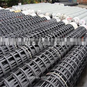 Biaxial steel-plastic compound geogrid