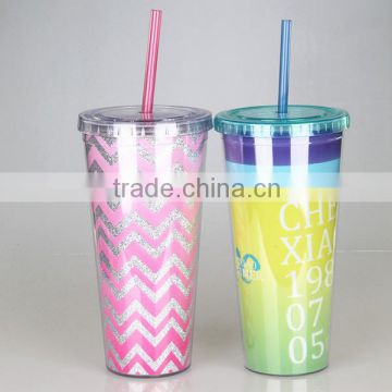 Special Summer Promotional Gifts On Alibaba PP Double Wall Plastic Tumbler
